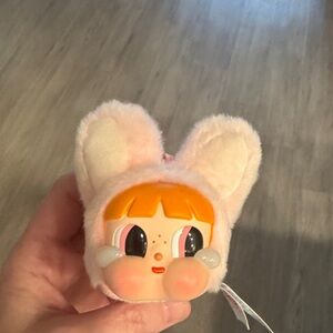 Adorable Plush Bunny Toy with Orange Hair